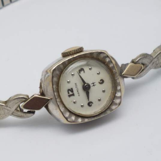 Hamilton 14k Lady Wind-Up 14mm Watch 13.2g image number 4