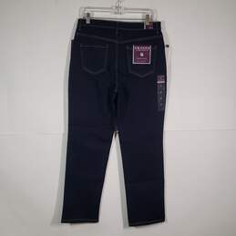 NWT Womens Regular Fit 5 Pockets Design Denim Straight Leg Jeans Size 12 alternative image