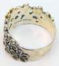 Or Paz Israel Sterling Silver Bohemian Flower Ring 7.4g image number 6