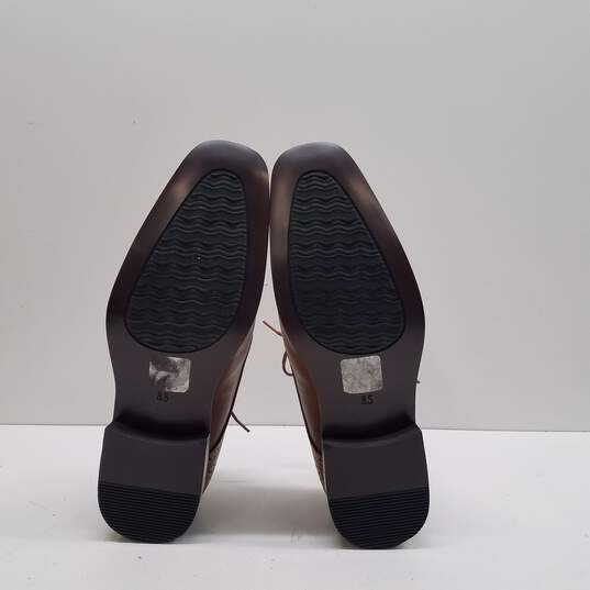 Perry Ellis Portfolio Oxford Dress Shoes Brown Size 8.5 image number 5