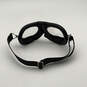 Mens Baron Style Black Leather Clear Lens Antifog Motorcycle Goggles image number 2