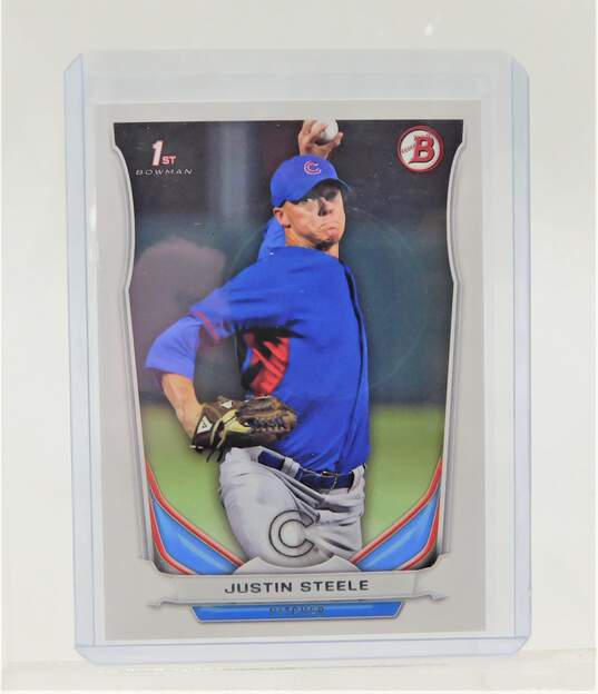 2014 Justin Steele Bowman Pre-Rookie Chicago Cubs image number 1