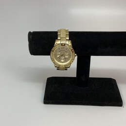 Designer Relic ZR15694 Gold-Tone Chronograph Round Dial Analog Wristwatch