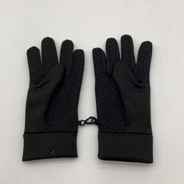 Mens Black Embroidered Logo Knitted Multipurpose Casual Winter Gloves alternative image