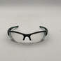 Mens 03-946 Black Green Full Rim Wrap Prescription Eyeglasses With Case image number 5