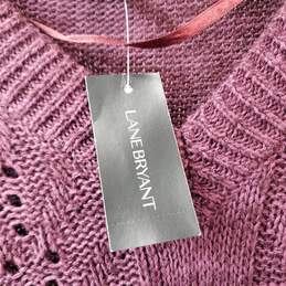 Lane Bryant Dark Purple Knit Long Pullover Sweater 18/20 NWT alternative image