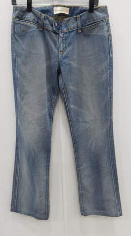 Women's Paper Denim & Cloth Mid Rise Wide Leg And Waistband Size 30