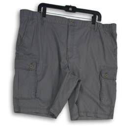 NWT Mens Gray Saltwater Relaxed Stretch Pockets Cargo Shorts Size 42x9.5