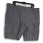 NWT Mens Gray Saltwater Relaxed Stretch Pockets Cargo Shorts Size 42x9.5 image number 1