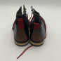 Mens Monserate 2 Black Red Leather Lace Up Round Toe Ankle Boots Size 9 image number 2