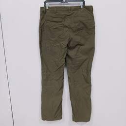 Eddie Bauer Men's Green Lined Water Repellant Hiking Pants Size 36x32 alternative image