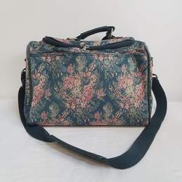Vintage Skyway Floral Tapestry Overnight/Carry On Travel Bag alternative image