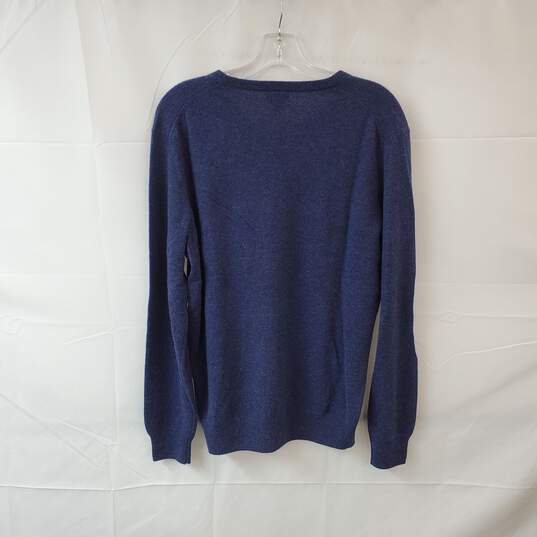 J. Crew Blue Cashmere Pullover Sweater MN Size M NWT image number 2