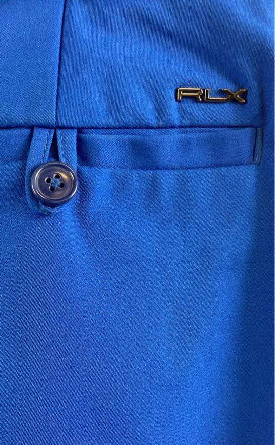 Ralph Lauren Mens Blue Pockets Flat Front Straight Leg Dress Pants Size 36/32 image number 3