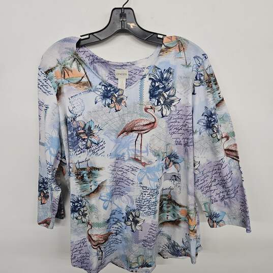 Chico Floral 3/4 Sleeve image number 1
