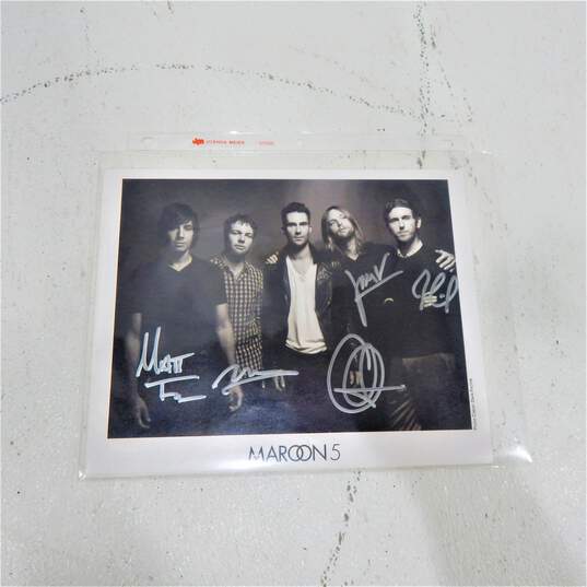 Maroon 5 Autographed Photo image number 1