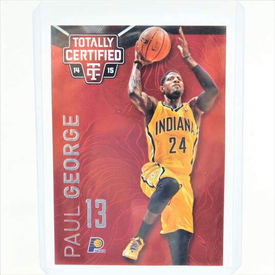 2014-15  Paul George Panini Totally Certified Platinum Red /279 Pacers Clippers image number 1