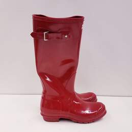 Hunter Original Rubber Tall Rain Boots Red 11