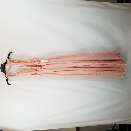 Max Studio Women Light Pink Sleeveless Silk Dress Maxi S 4 NWT image number 2