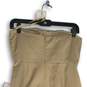 NWT J. Crew Womens Beige Pleated Strapless Knee Length A-Line Dress Size 2 image number 4