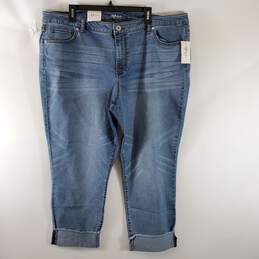 Style & Co Women Blue Boyfriend Jeans Sz 22W NWT