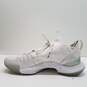 Under Armour Curry 5 Low Triple White Athletic Shoes Men's Size 9 image number 2