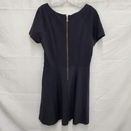 Betsy Johnson WM's Black Silk Short Sleeve Lace Vent Midi Dress Size 10 alternative image