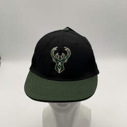 NWT Mens Black Green Milwaukee Bucks Bobby Bucket's Baseball Hat One Size