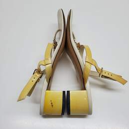 Authenticated Gucci Women's Yellow Patent Leather Strappy Sandals Size 39 US 8.5 alternative image