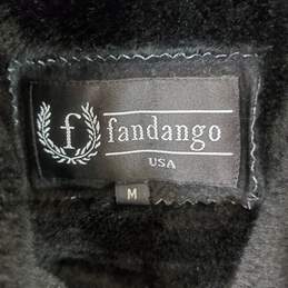 Fandango Men Black Faux Fur Suede Coat Sz M alternative image