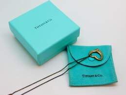 Tiffany & Co 925 Elsa Peretti Heart Pendant Necklace 7.1g