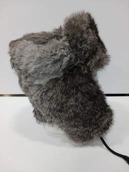 Unbranded Gray Fur Trapper Hat alternative image