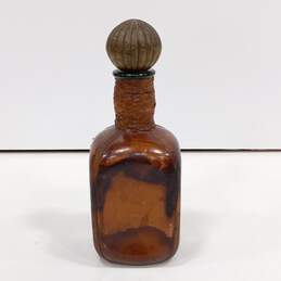 Vintage Italian Leather Covered Decanter