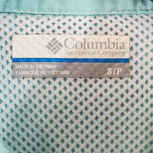 Columbia Women Blue Button Up Shirt Sz S Petite image number 2
