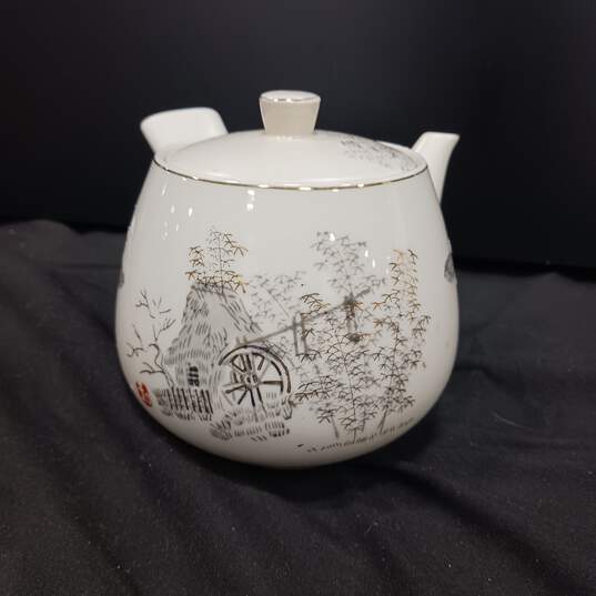 Vintage Yamahyo Traditional Tea Pot with 3 Teacups image number 2