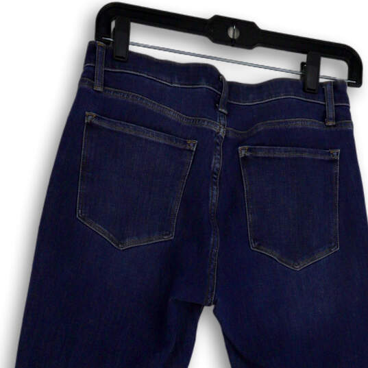 Womens Blue Denim Medium Wash Pockets Regular Fit Skinny Leg Jeans Size 28 image number 4