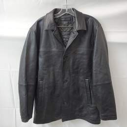 Men's Claiborne Outerwear Quilt Lining Lambskin Leather Jacket Size M/M
