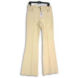 NWT Womens Tan Denim Light Wash 5 Pocket Design Bootcut Jeans Size 8