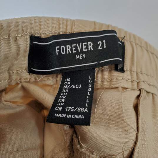 Forever 21 Men Tan Cargo Jogger Pants NWT sz L image number 3