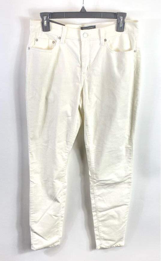 Banana Republic Women White Pants Sz 8 image number 1