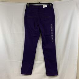 Women's Purple Style & Co. Hi-Rise Tummy Control Slim Leg Jeans, Sz. 8 alternative image