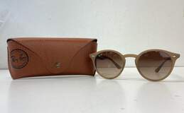 Ray-Ban RB2180 Round Frame Sunglasses Beige One Size