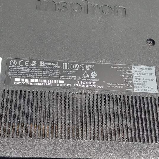 Black Dell Inspirion 3793 Laptop image number 6