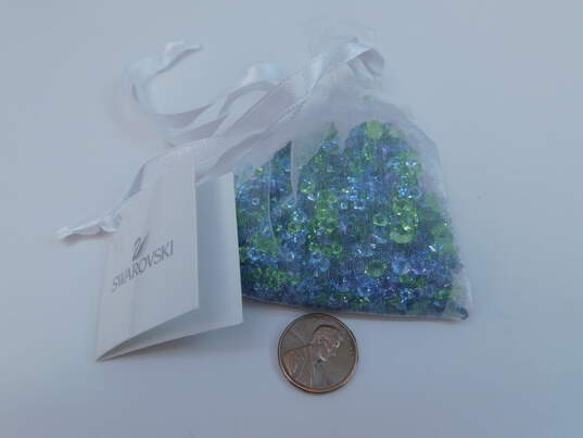 Designer Swarovski Blue Green Variety Color & Size Loose Crystals 59.2g image number 6