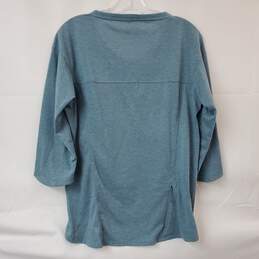 Patagonia Worn Wear Sage Green V-Neck Mid Sleeve T-Shirt Women's M alternative image