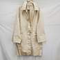 NWT UNI-QLO WM;s Hooded 100% Cotton Snap Button Beige Rain Coat Size M image number 1
