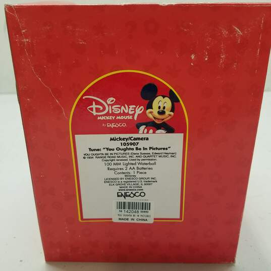 Disney Mickey Mouse by Enesco Mickey/Camera Musical Snow Globe image number 7