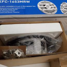 Kenwood KFC-1653MRW 6.5-inch 2-Way Marine Speakers, Untested, Parts/Repair alternative image
