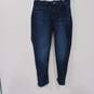 Lee Women's Dark Wash Mid Rise Straight Leg Jeans size 4M image number 1