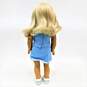 American Girl Doll Blonde Hair Blue Eyes Cheer Outfit image number 4